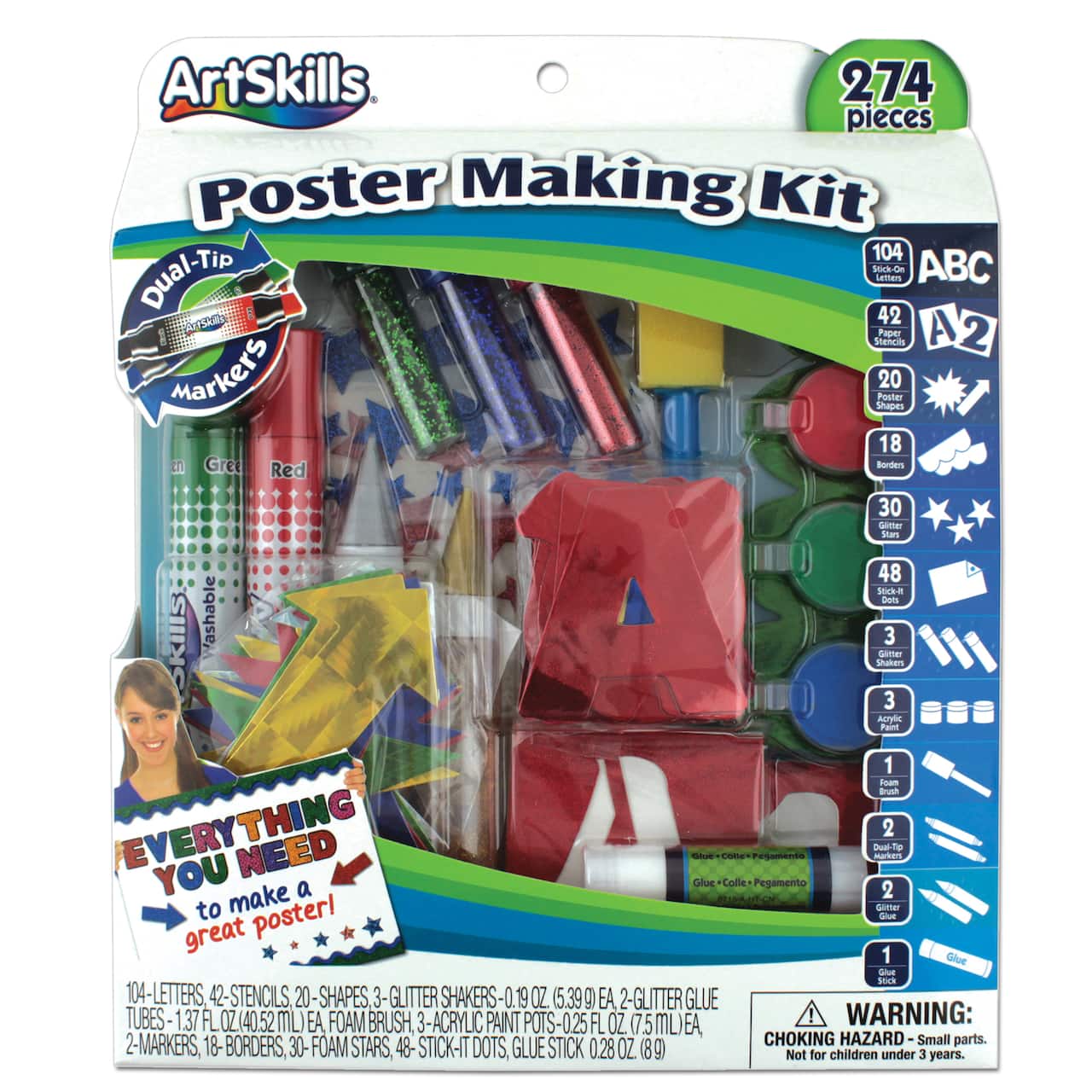 ArtSkills® 274 Piece Complete Poster Making Kit